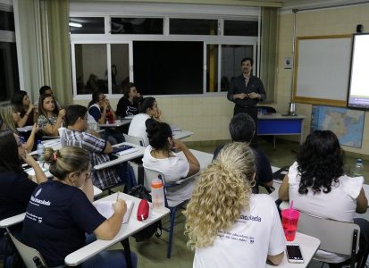 Aula do módulo 1 – Coaching para educadores – Colégio Maria Imaculada
